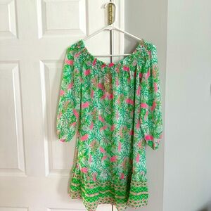 Lilly Pulitzer Swim. Stylish name is Maribeth Off the Shoulders Cover Up.